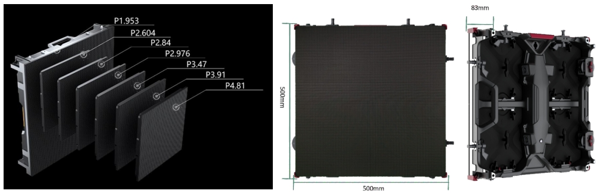 Customized Die Casting Rental LED Display Pixel Pitch
